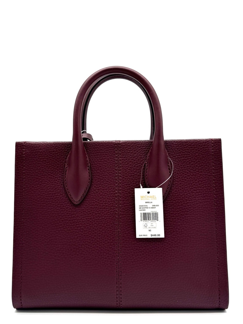 Michael Kors Mirella Small Signature Logo Crossbody Bag Ox Blood - Picture 5 of 8